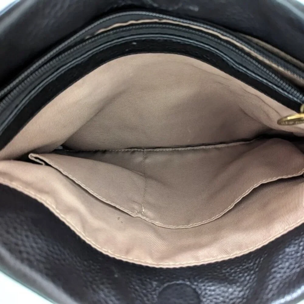 The Sak Collective‎ Tomboy Convertible Black Pebble Leather Crossbody 10.5